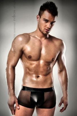 Transparent male shorts with gulfik Passion 003 Short Black S / M