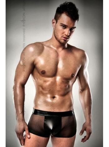 Прозрачные мужские шортики с гульфиком Passion 003 SHORT black XXL/XXXL