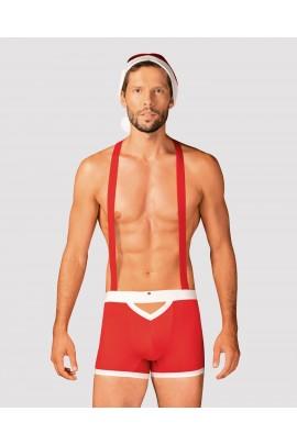 Male erotic costume Santa Claus Obsessive Mr Claus s/m, boxers on lifts, pump hat