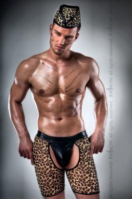 Male Erotic Hunter Suit Passion 024 Short XXL / XXXL: Leopard Shorts Courtes and Pillings