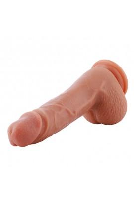 Ультрареалістичний фалоімітатор для секс-машин Hismith 8.3″ 2-layers Silicone Flesh Dildo, двошарови
