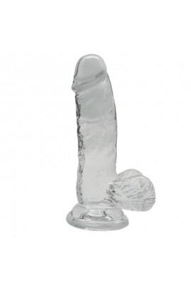 Transparent dildo on the suction cup Alive Jelly Dildo Rider, 20x4cm