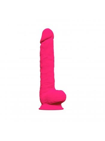 Фаллоимитатор SilexD Kingston Pink (MODEL 15in), двухслойный, силикон+Silexpan, диаметр 7 см
