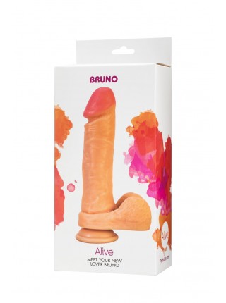 Dildo with suction cup ALIVE BRUNO