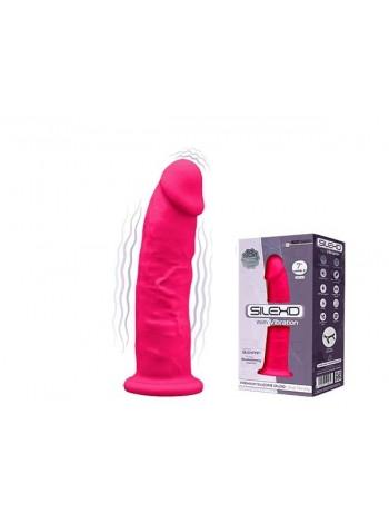 Фалоімітатор з вібрацією SilexD Henry Vibro Pink (MODEL 2 size 7in), двошаровий, діаметр 4,4 см