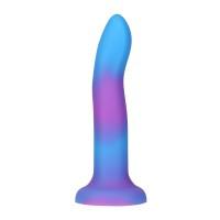 Светящийся в темноте фаллоимитатор ADDICTION - Rave - 8" Glow in the Dark Dildo - Blue Purple
