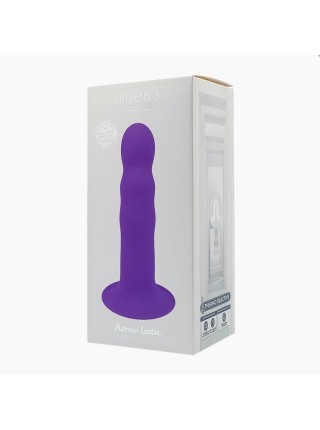 Dildo with Adrien Lastic Hitsens 3 Purple Suction Cup 4.1x18.2cm
