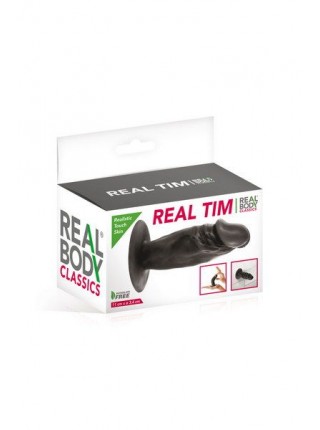 Realistic black dildo Real Body - Real Tim Black