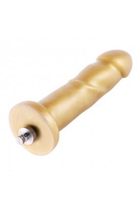 Золотой фаллоимитатор Hismith 6.8″ Golden Silicone Dildo, система KlicLok