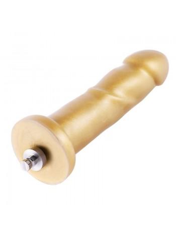 Золотой фаллоимитатор Hismith 6.8″ Golden Silicone Dildo, система KlicLok