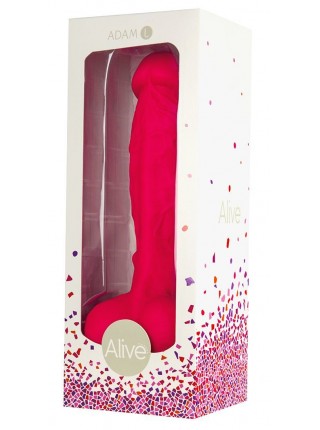 Розовый фаллоимитатор Alive Adam L