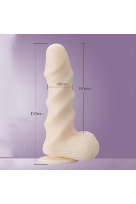 Фаллоимитатор на присоске Leten Super Muscle Large (19,2 см)