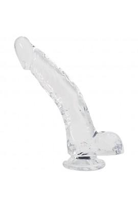 Transparent dildo Alive Jelly Dildo Stallion, TPE, suction cup, diameter 3.5 cm, length 22 cm