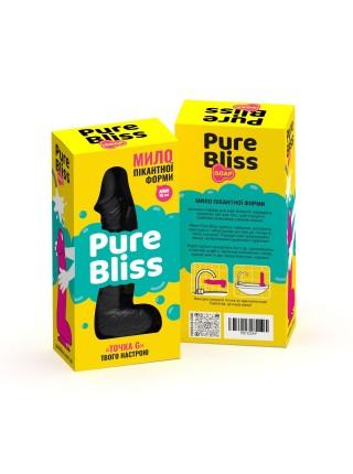 Крафтове мило-член із присоскою Pure Bliss MINI Black, натуральне