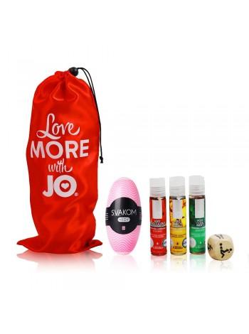 Set for 2 Juicy Fruit: 3 System JO flavors, masturbator egg, posture cube