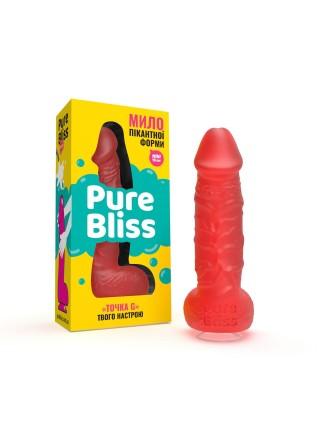 Крафтове мило-член із присоскою Pure Bliss MINI Red, натуральне
