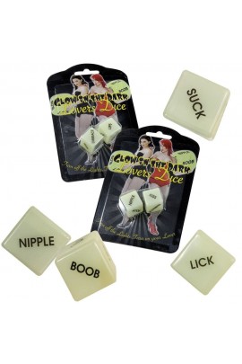 Кубики Glow in the Dark Love Dice, світяться в темряві