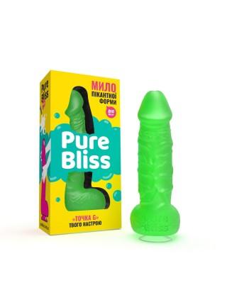 Крафтове мило-член із присоскою Pure Bliss BIG Green, натуральне