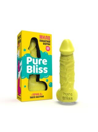 Крафтове мило-член із присоскою Pure Bliss MINI Yellow, натуральне