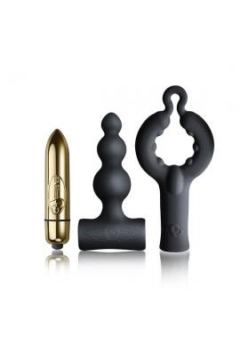 Вибронабор Rocks Off Silhouette - Be Mine: анальный стимулятор, эрекционное кольцо и вибропуля