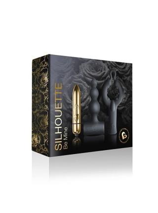 Вібронабір Rocks Off Silhouette - Be Mine: анальний стимулятор, ерекційне кільце та віброіграшка