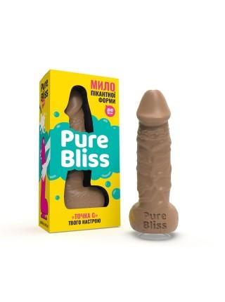 Крафтове мило-член із присоскою Pure Bliss BIG Brown, натуральне