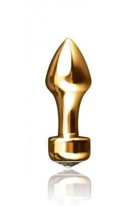 Алюминиевая анальная пробка Pipedream FF GOLD - GOLD BUTT PLUG, диаметр 2,8 см