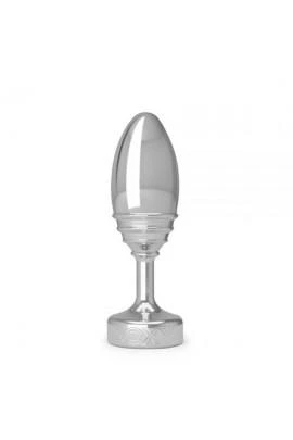 Aluminum Anal Cork Doxy Ribbed Butt Plug, 7x3,5cm