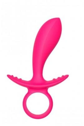Анальный стимулятор с кольцом SILICONE ANAL FINGER, 9х3см