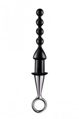 Анальный стимулятор с ручкой MENZSTUFF ANAL BEAD WITH PLATED HANDLE, 17х2см