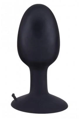 Big Anal Cork With Ball inside Roll Play Extra Large Black, 12x5,5cm