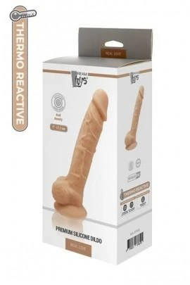 Thermoactive dildo Real Love 7inch Flesh, 17x3cm