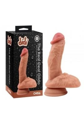 Dildo with scrotum and suction cup DIDI The Real Deal Dildo Chisa, 18x3,8cm