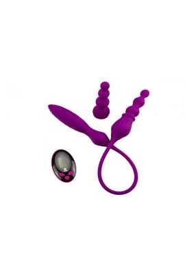 Двусторонний вибратор Adrien Lastic AD-2X с пультом LRS