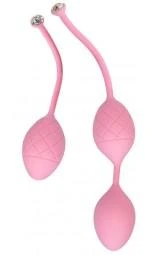 Вагинальные шарики PILLOW TALK - Frisky Pink with Swarovski crystal