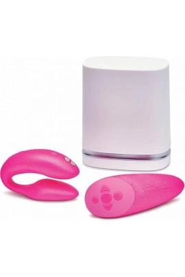 Vibrator for couples with control from the console and smartphone We-Vibe Chorus, Pink