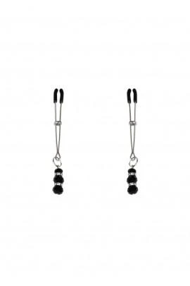 Тонкие зажимы для сосков с подвеской Feral Feelings - Thin nipple clamps, silver