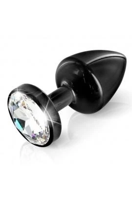 Black tube Diogol Anni 35mm with Swarovski crystal