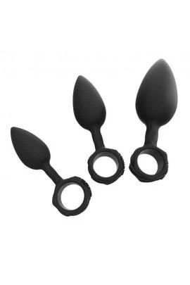 Набір анальних пробок Bathmate Anal Training Plugs, діаметр 2,5 см - 3,1см - 3,8см