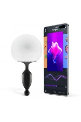 Anal smart plug Magic Motion Bunny with big fluffy ponytail