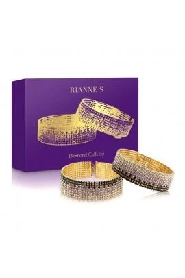 Лакшери наручники-браслеты с кристаллами Rianne S: Diamond Cuffs в подарочной упаковке