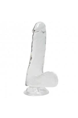 Прозрачный фаллоимитатор на присоске Alive Jelly Dildo Pepito, 15,5х3,5см