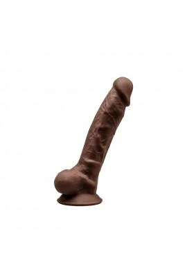 Фаллоимитатор SilexD Johnny Brown (MODEL 1 size 7in), двухслойный, силикон +Silexpan, диаметр 3,8см