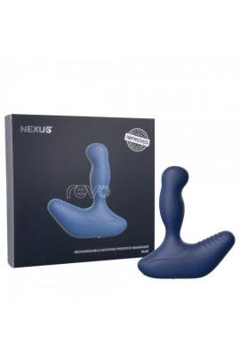 Массажер простаты Nexus Revo New Blue с вращающейся головкой, диаметр 3,4см