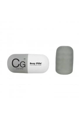Мастурбатор в виде пилюли Love To Love SEXY PILLS COOL GREY