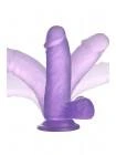 Рельефный фаллоимитатор на присоске Jelly Studs Crystal Dildo Small