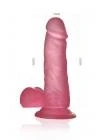 Рельефный фаллоимитатор на присоске Jelly Studs Crystal Dildo Small