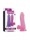 Рельефный фаллоимитатор на присоске Jelly Studs Crystal Dildo Small