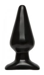 Пробка Doc Johnson Smooth Classic Large - Black, діаметр 5,7см