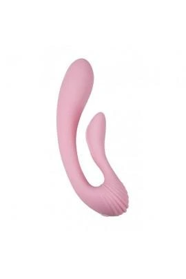 Vaginal-clitual vibrator FEMINTIMATE DUAL MASSAGER PINK